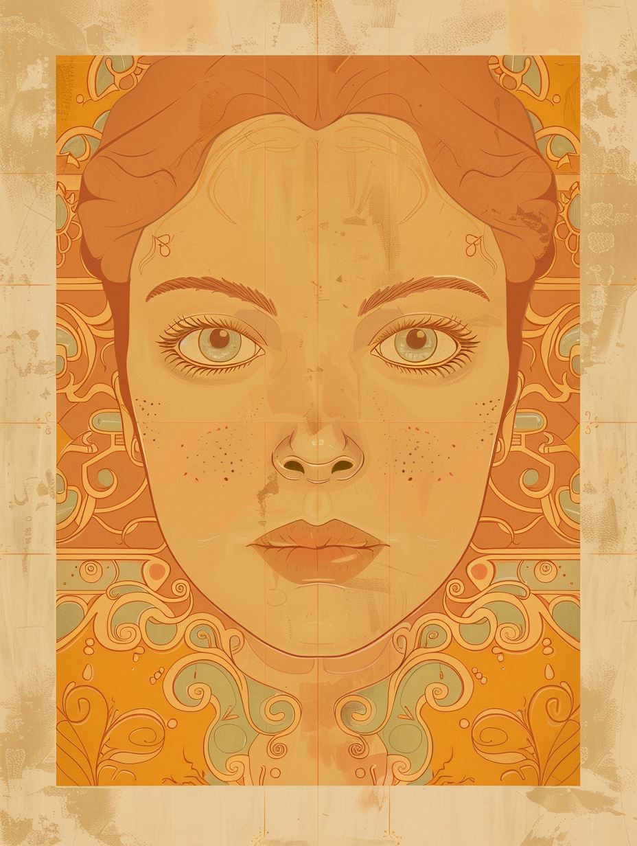 Golden Ethereal Portrait Study