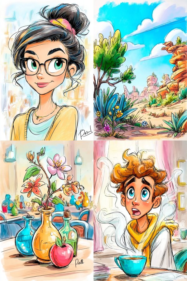 Vibrant Stylized Portrait