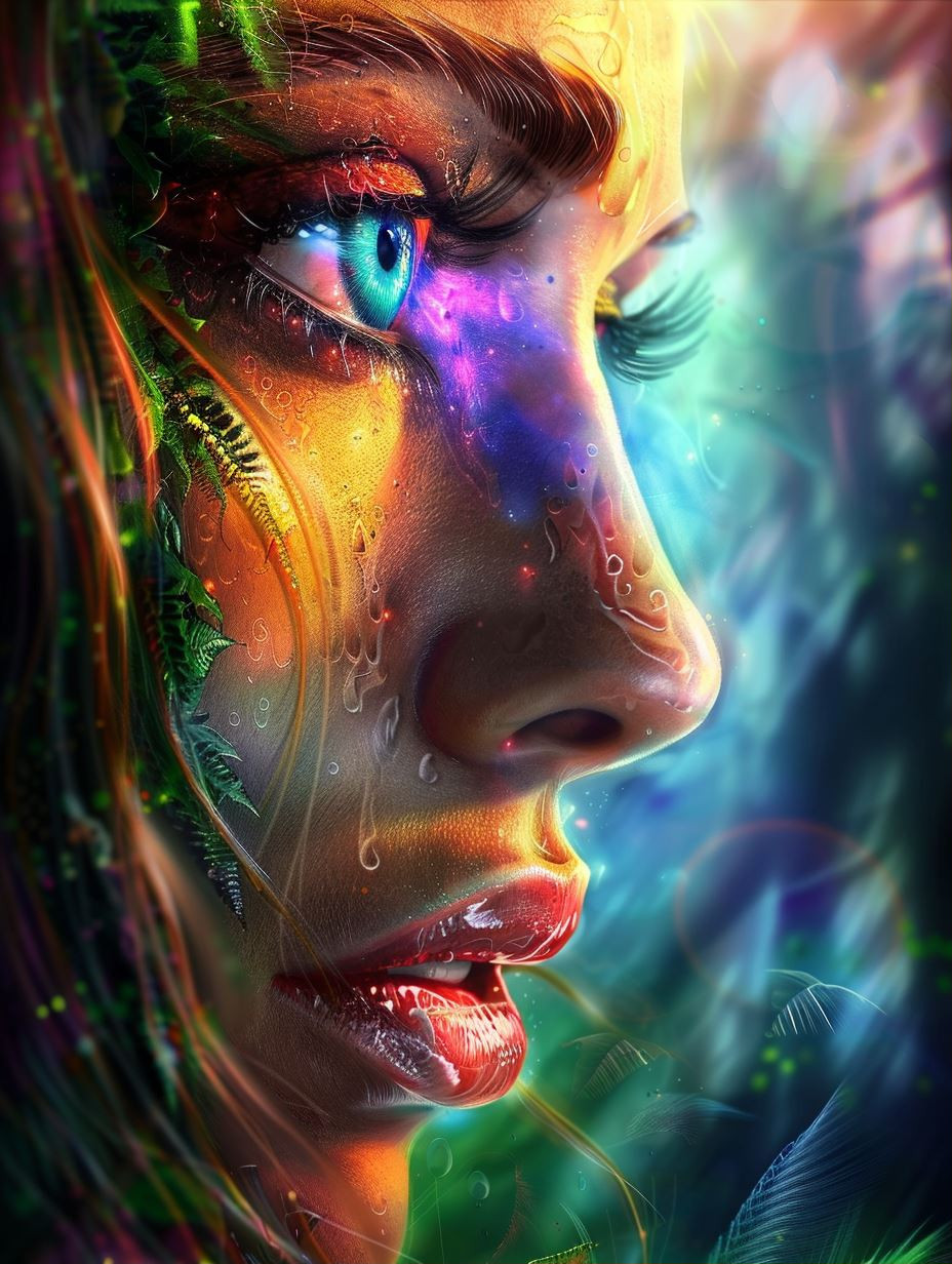Ethereal Nature Spirit Portrait