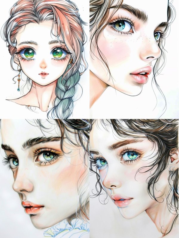 Ethereal Pastel Anime Portrait