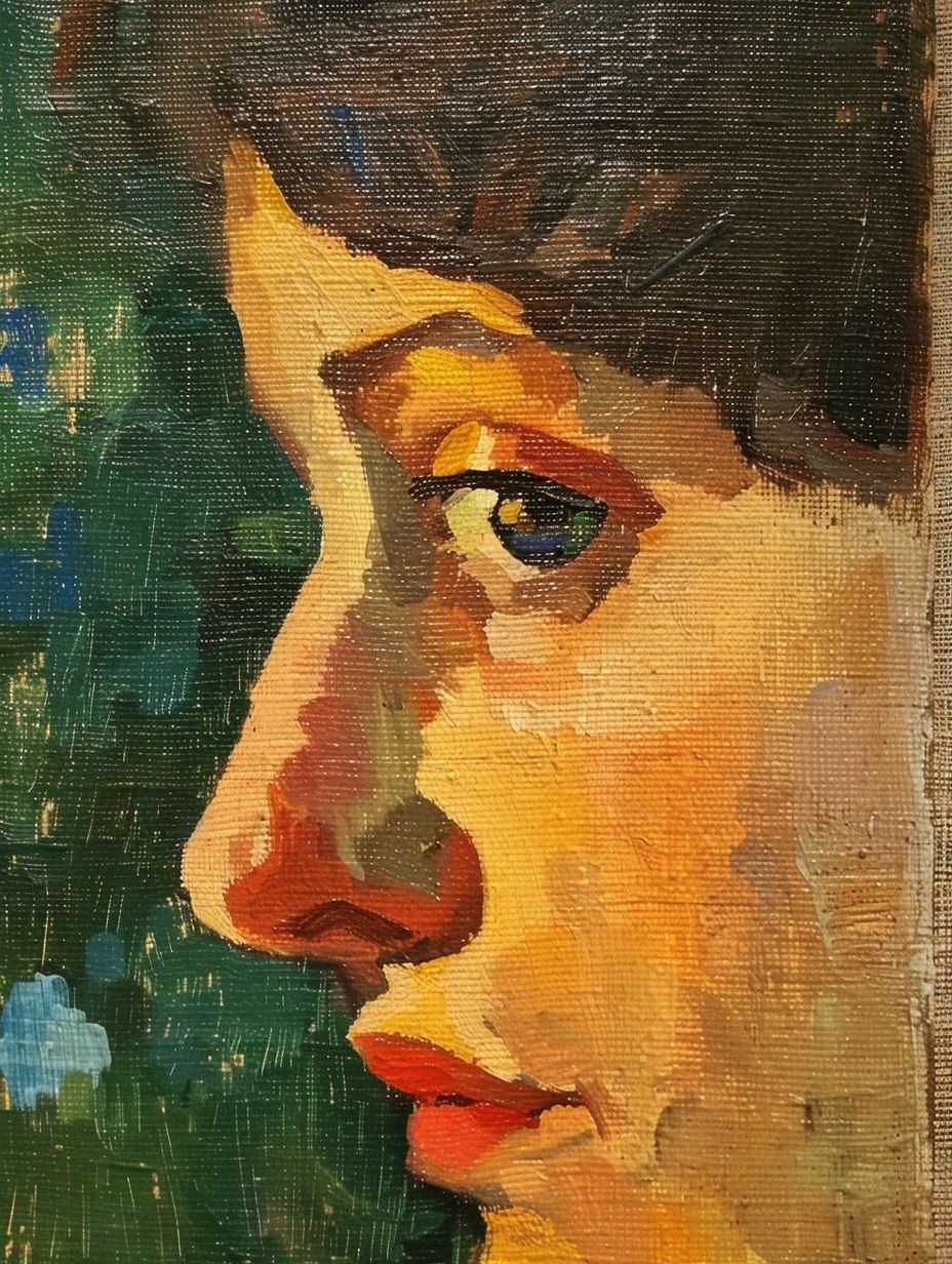 Impressionist Gaze in Golden Light