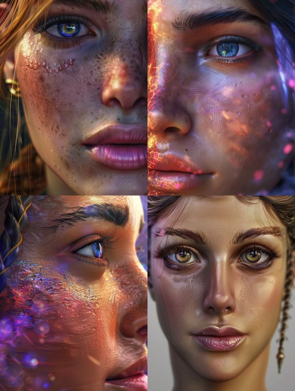 Ethereal Freckled Gaze