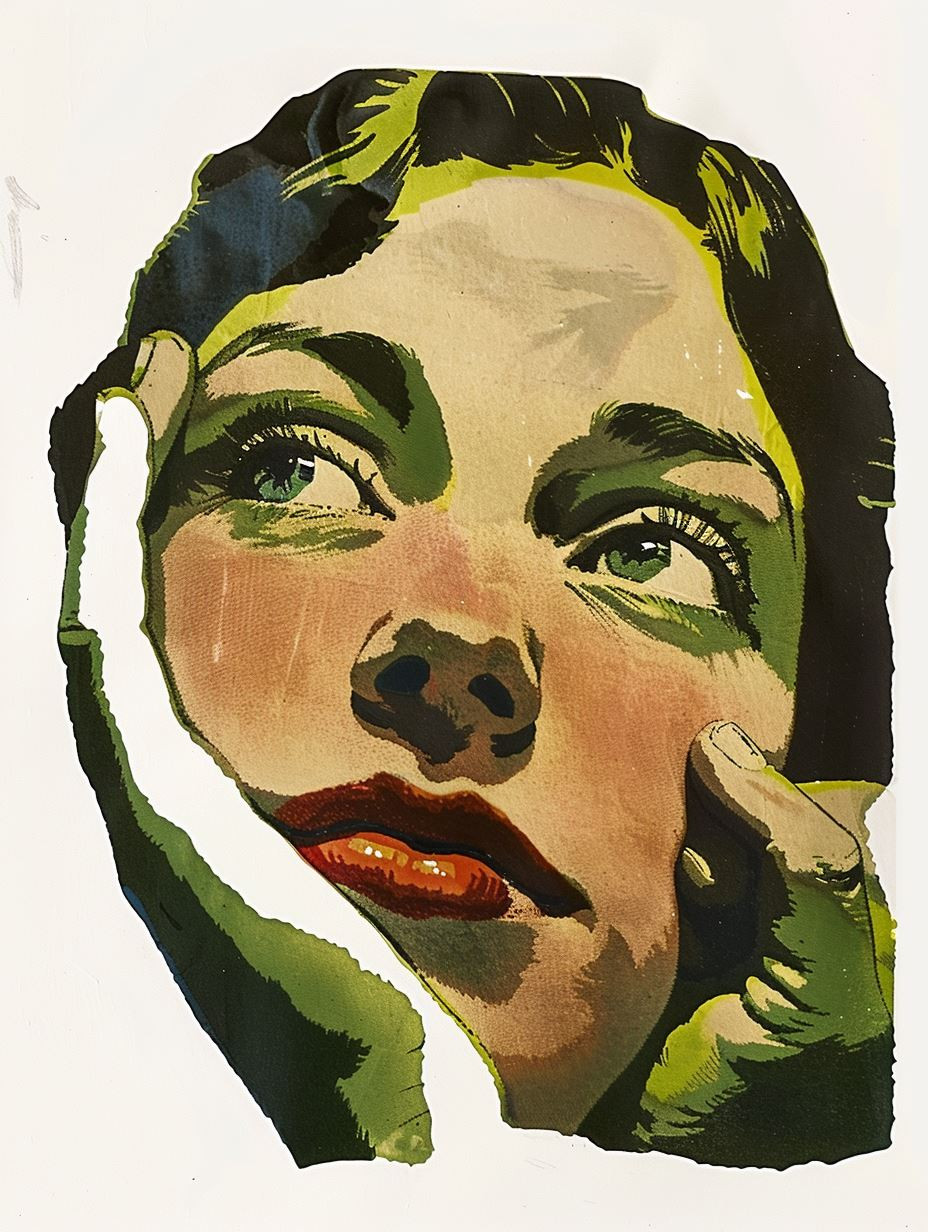 Vintage Pulp Portrait