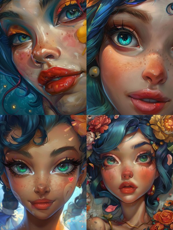 Ethereal Prism Portrait Study