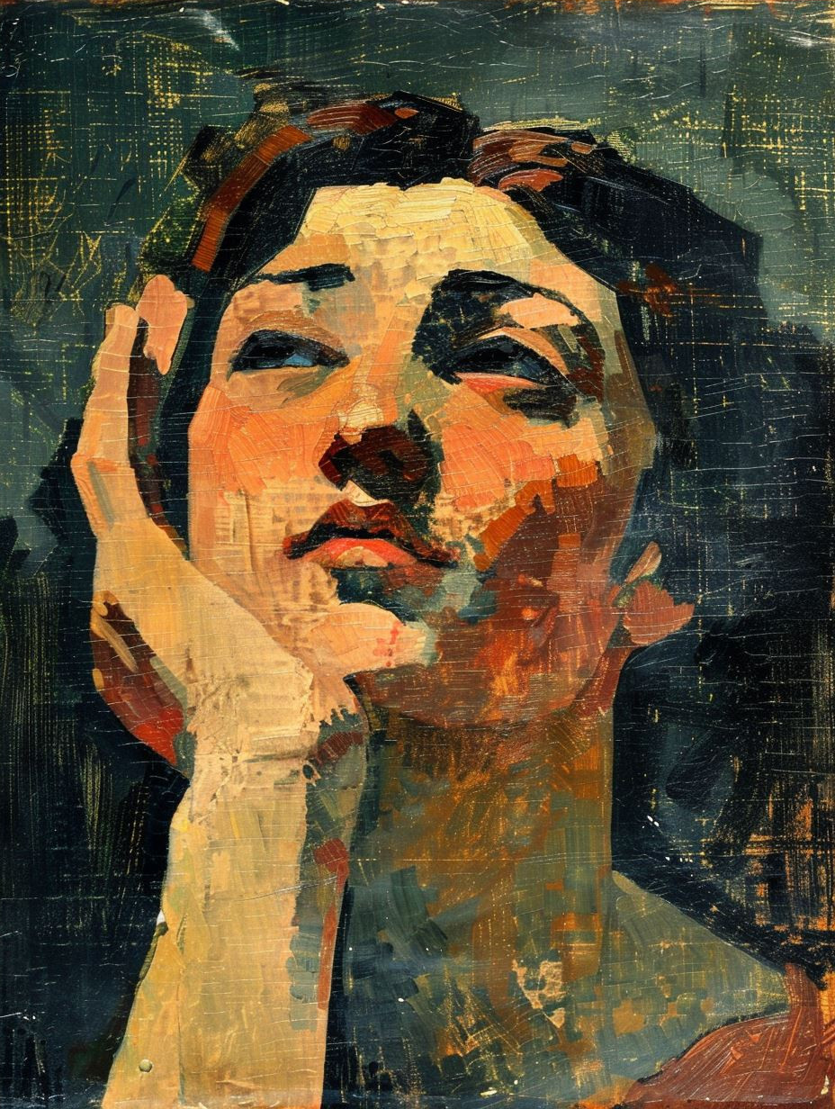 Impressionist Gaze in Golden Light