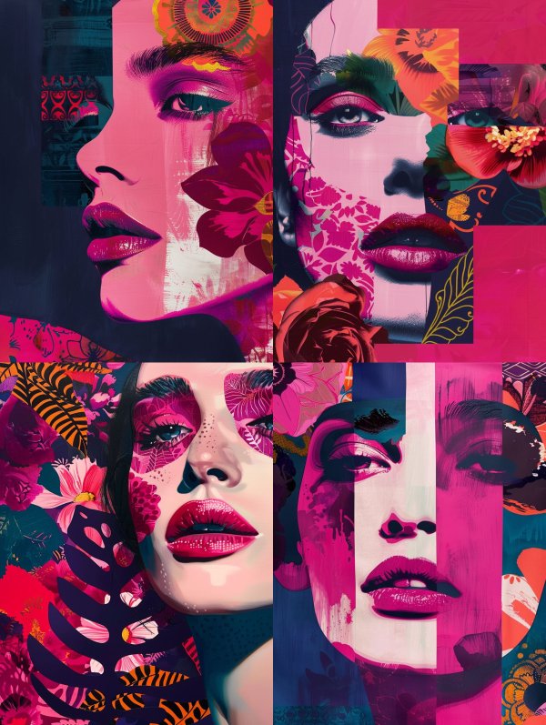 Neon Floral Muse