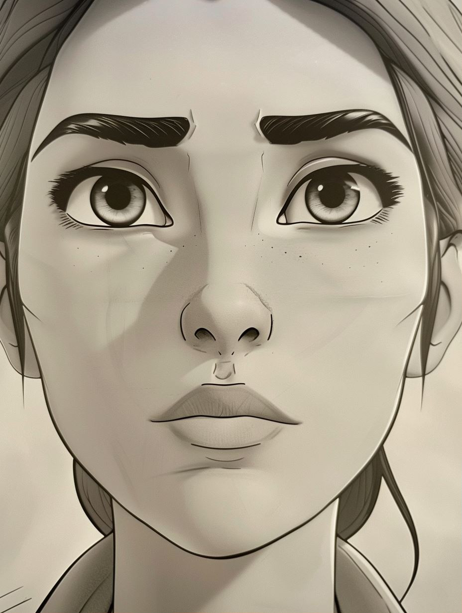 Monochrome Cinematic Portrait Study - Image 1