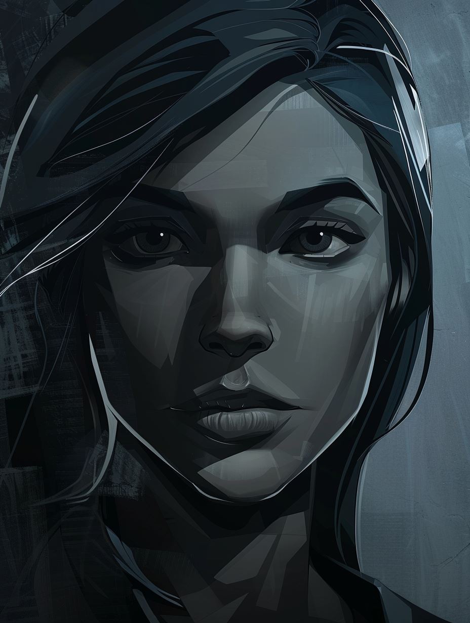 Melancholy Azure Gaze