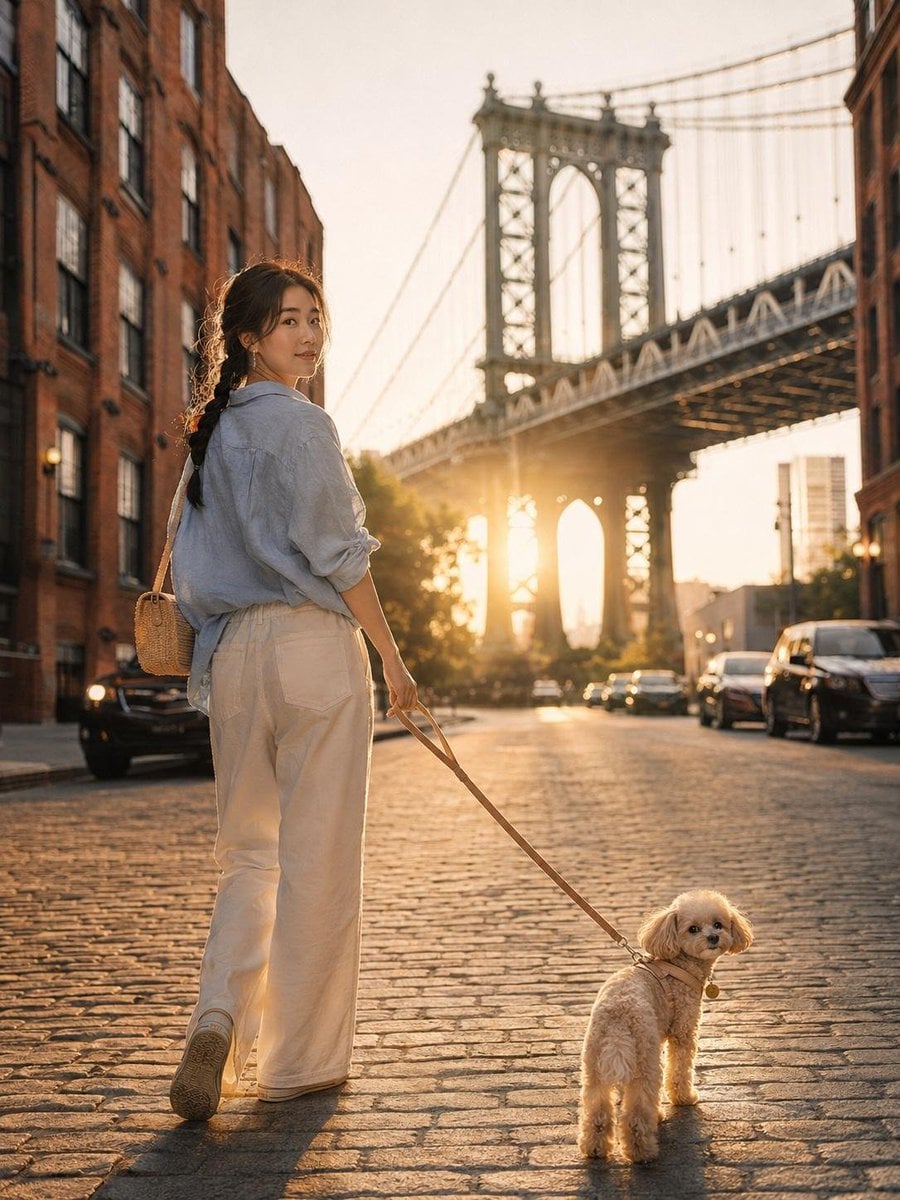 Golden Hour Farewell in DUMBO Brooklyn - alternate