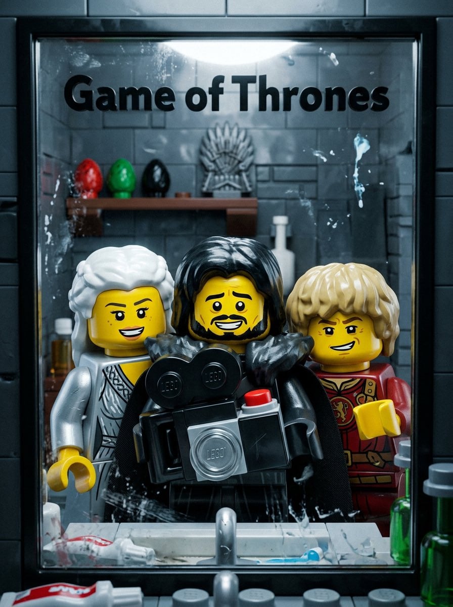 LEGO Minifigure Cinematic Bathroom Selfie - alternate