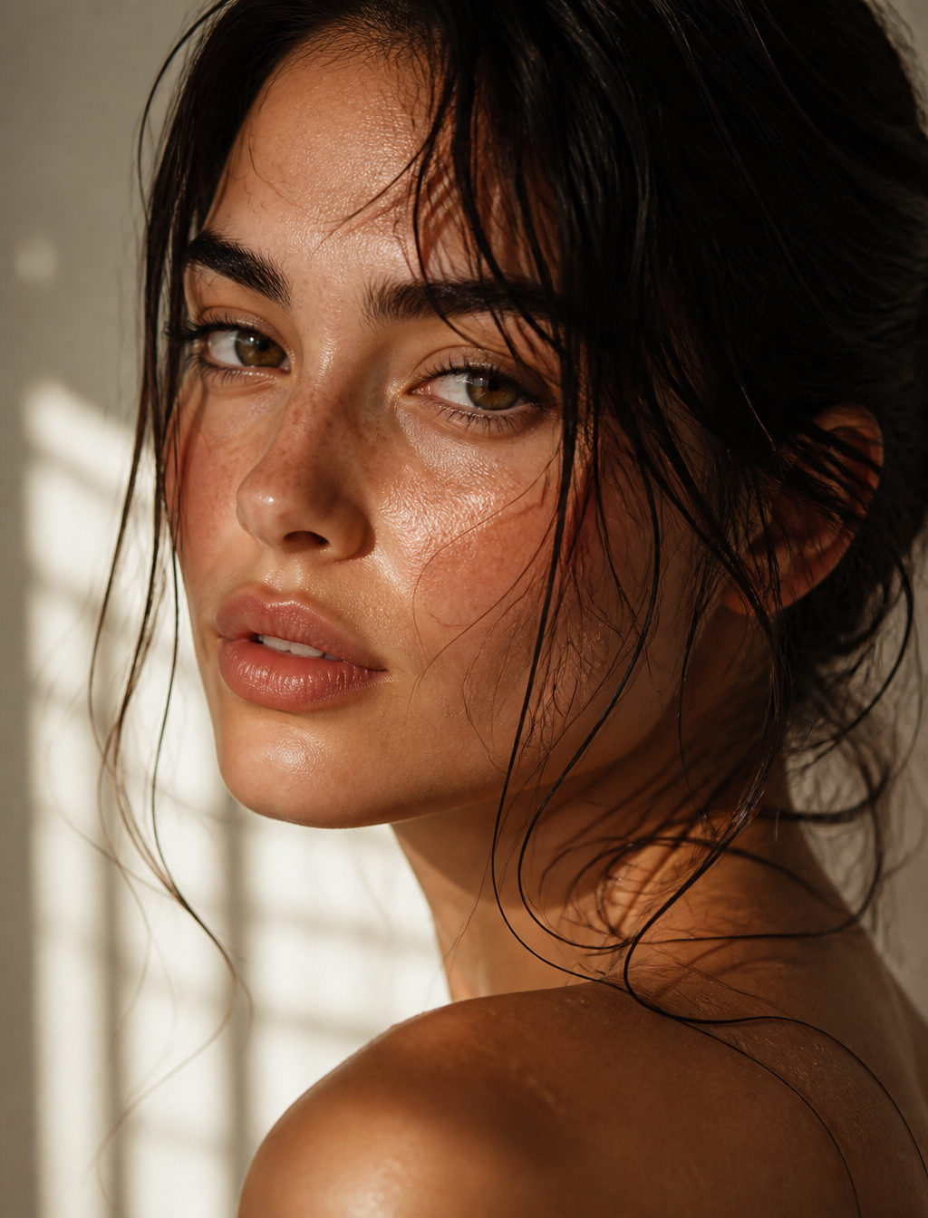 Serene Golden Hour Beauty Portrait