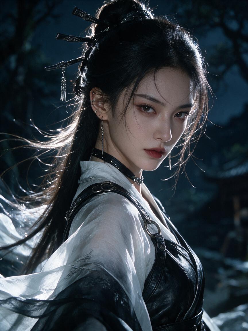 Cold Elegance: Imperial Chinese Shadow Assassin