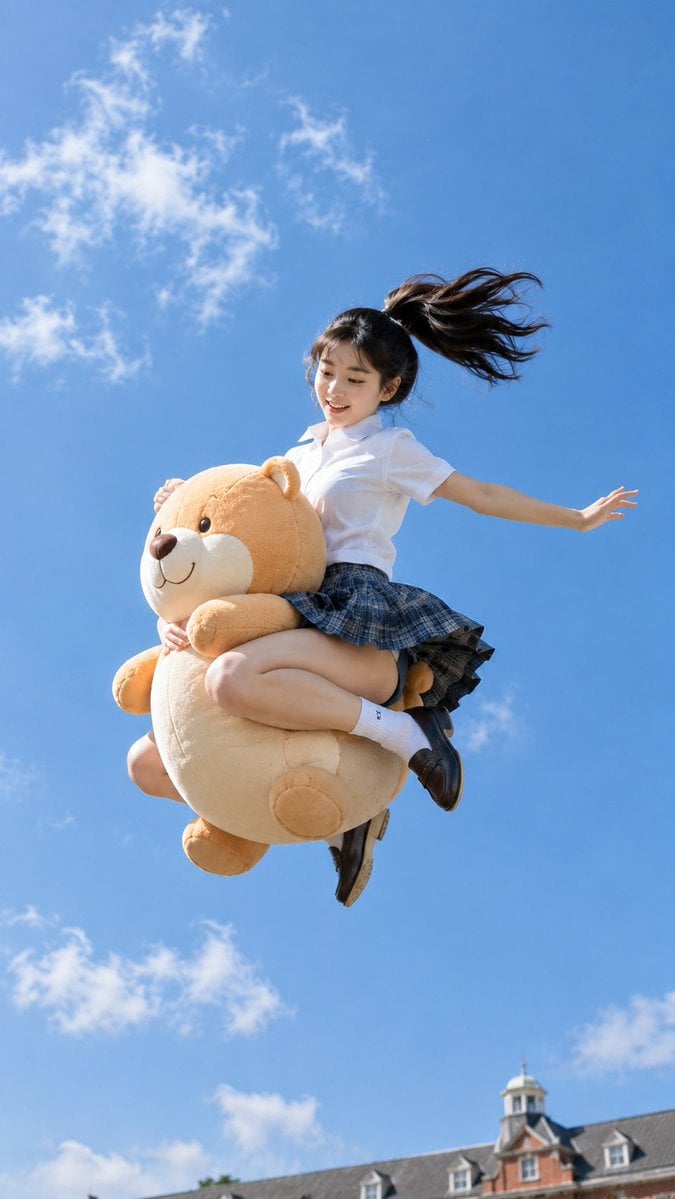 Airborne East Asian Student: Extreme Low Angle Series