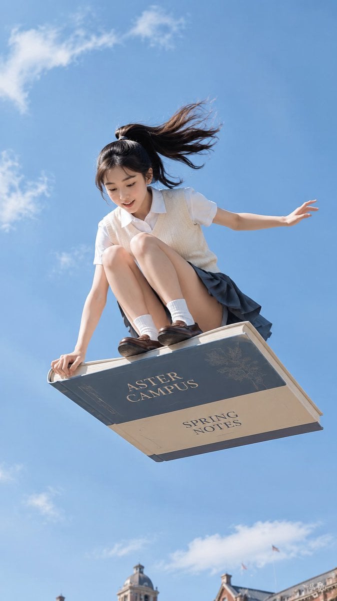 Airborne East Asian Student: Extreme Low Angle Series - alternate