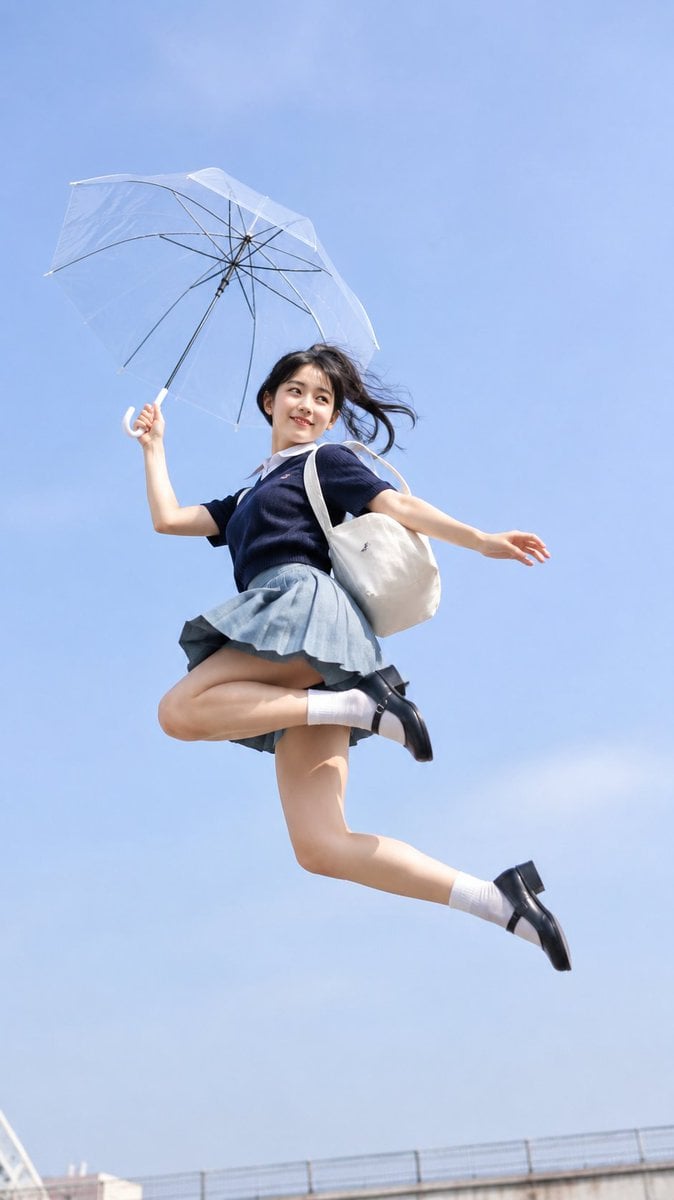 Airborne East Asian Student: Extreme Low Angle Series - alternate