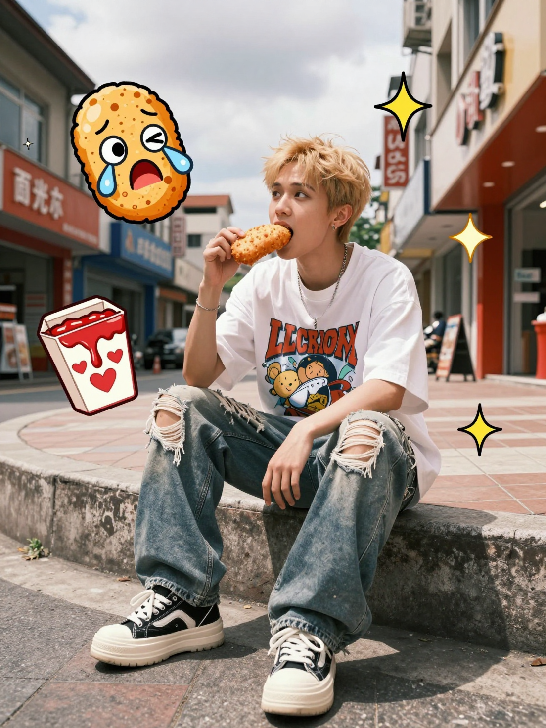 Urban Pop-Art Snack Break