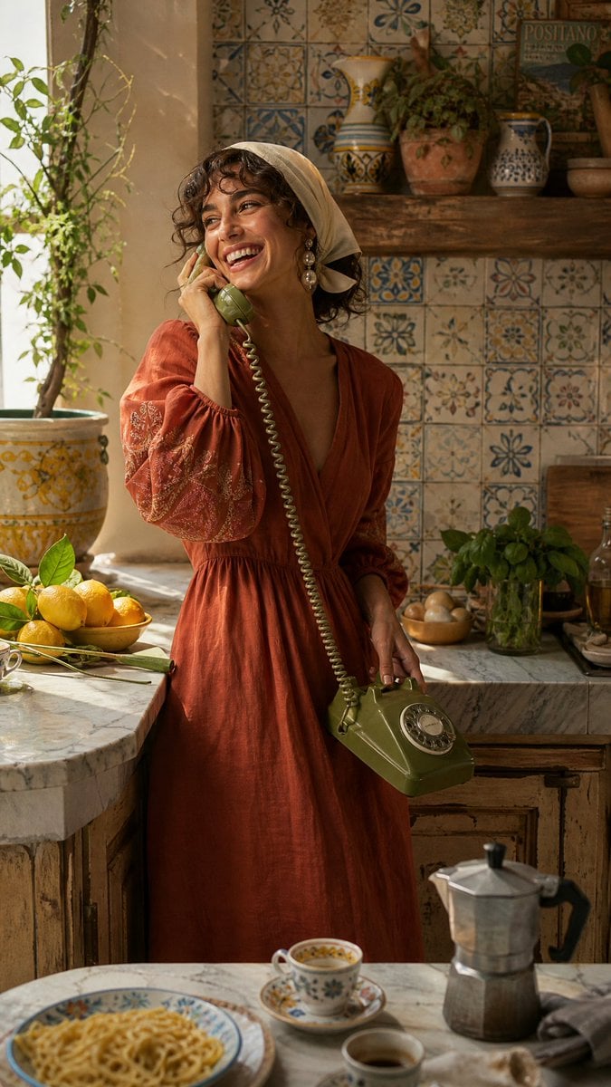 Dolce Vita Mediterranean Kitchen Scene - alternate