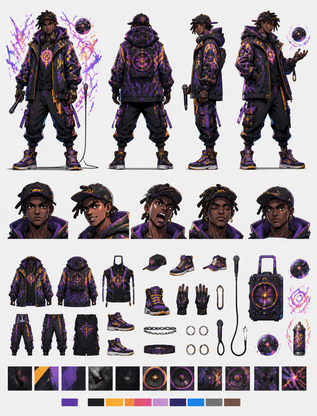 Sonic Beat-Mage Concept Sheet