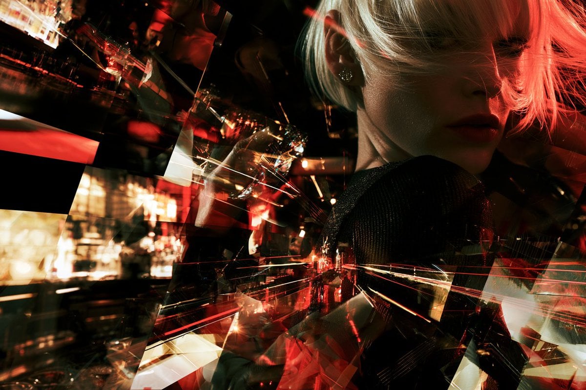 Dynamic Neon Noir Kaleidoscopic Vision - alternate
