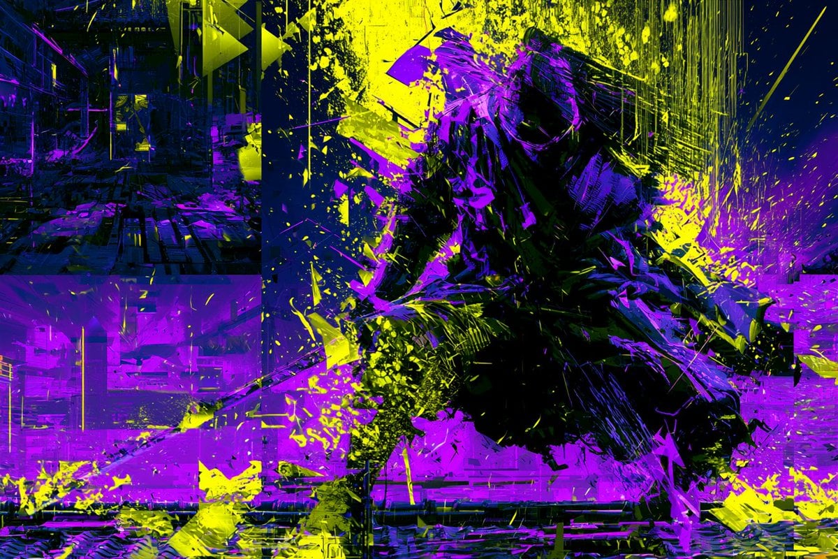 Dynamic Neon Noir Kaleidoscopic Vision - alternate