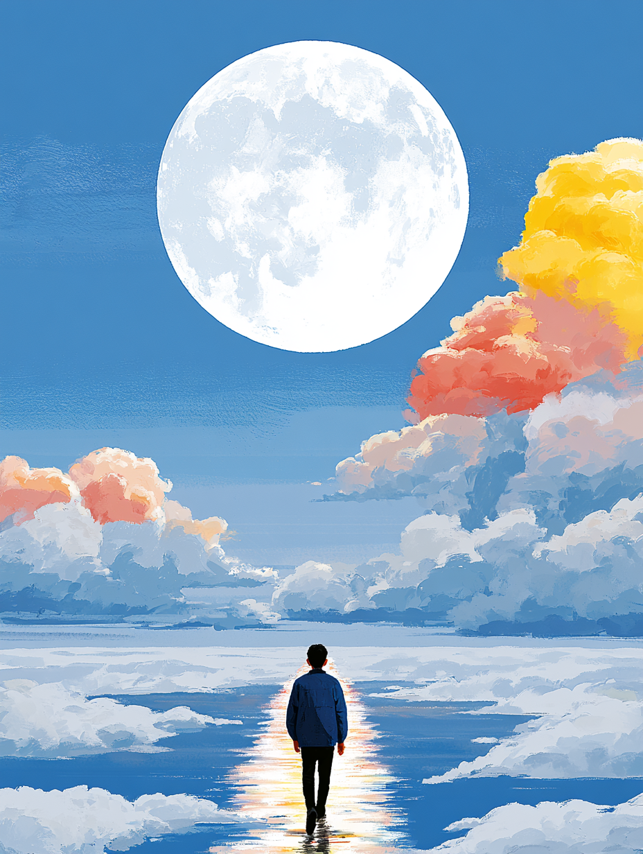 Celestial Passage to the Luminous Moon - alternate