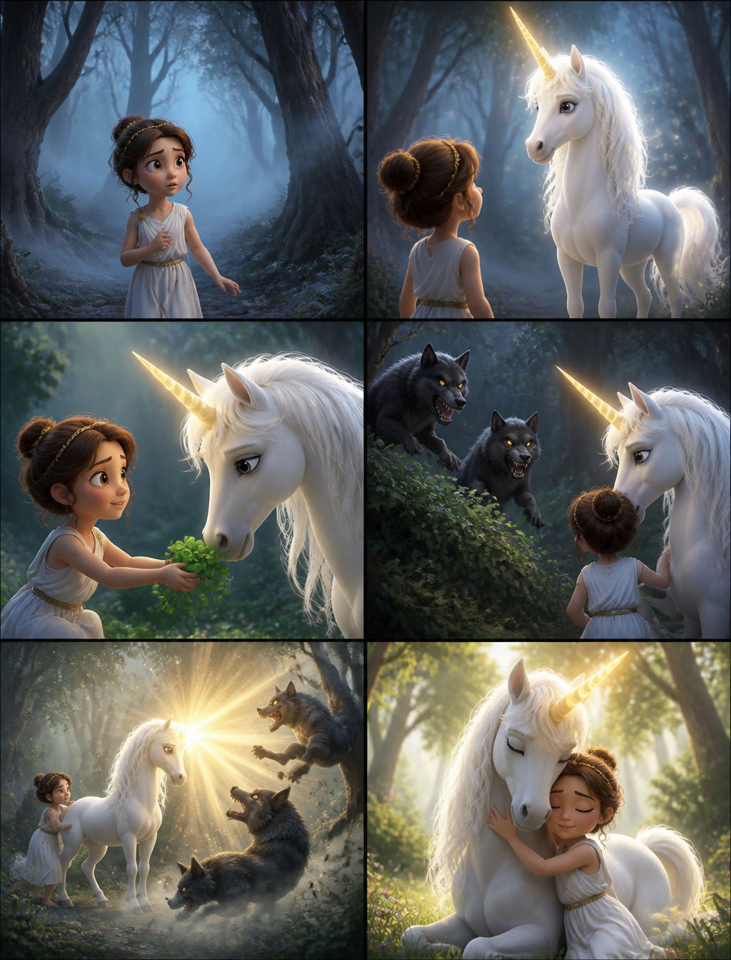 Mystical Unicorn Rescue Storyboard