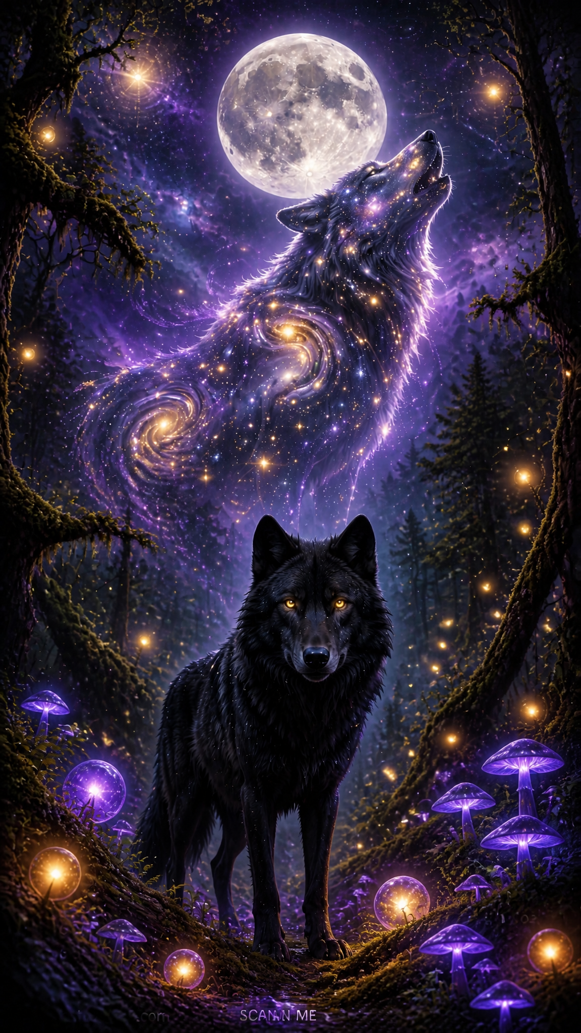 Celestial Lunar Wolf Duality