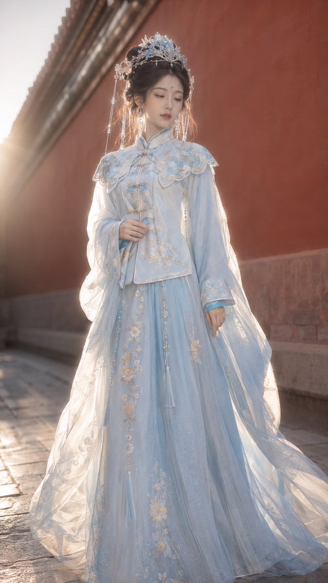 Ethereal Maiden in Modified Ming Hanfu - alternate