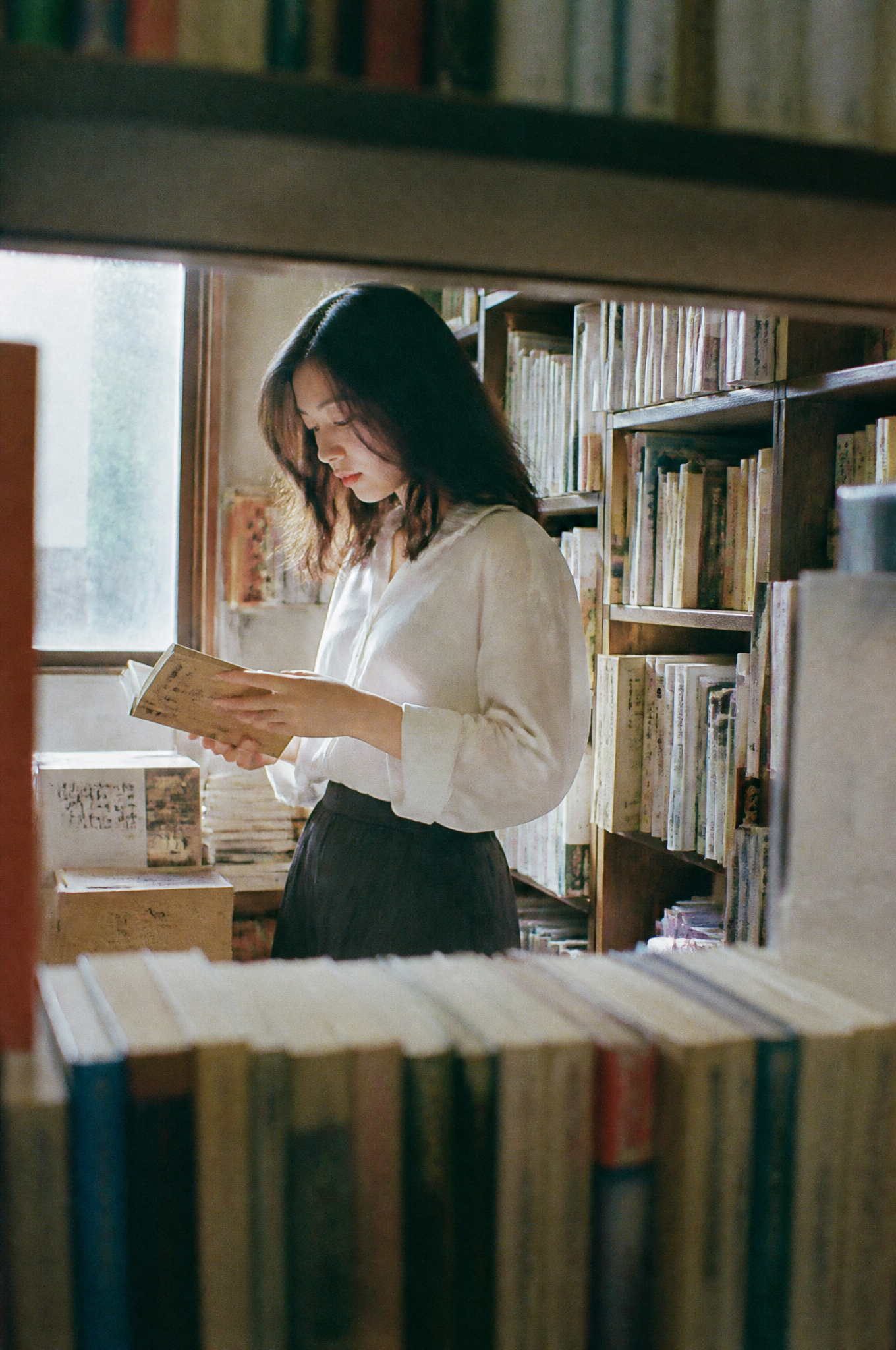 Tokyo Bibliophile in Vintage Bookstore