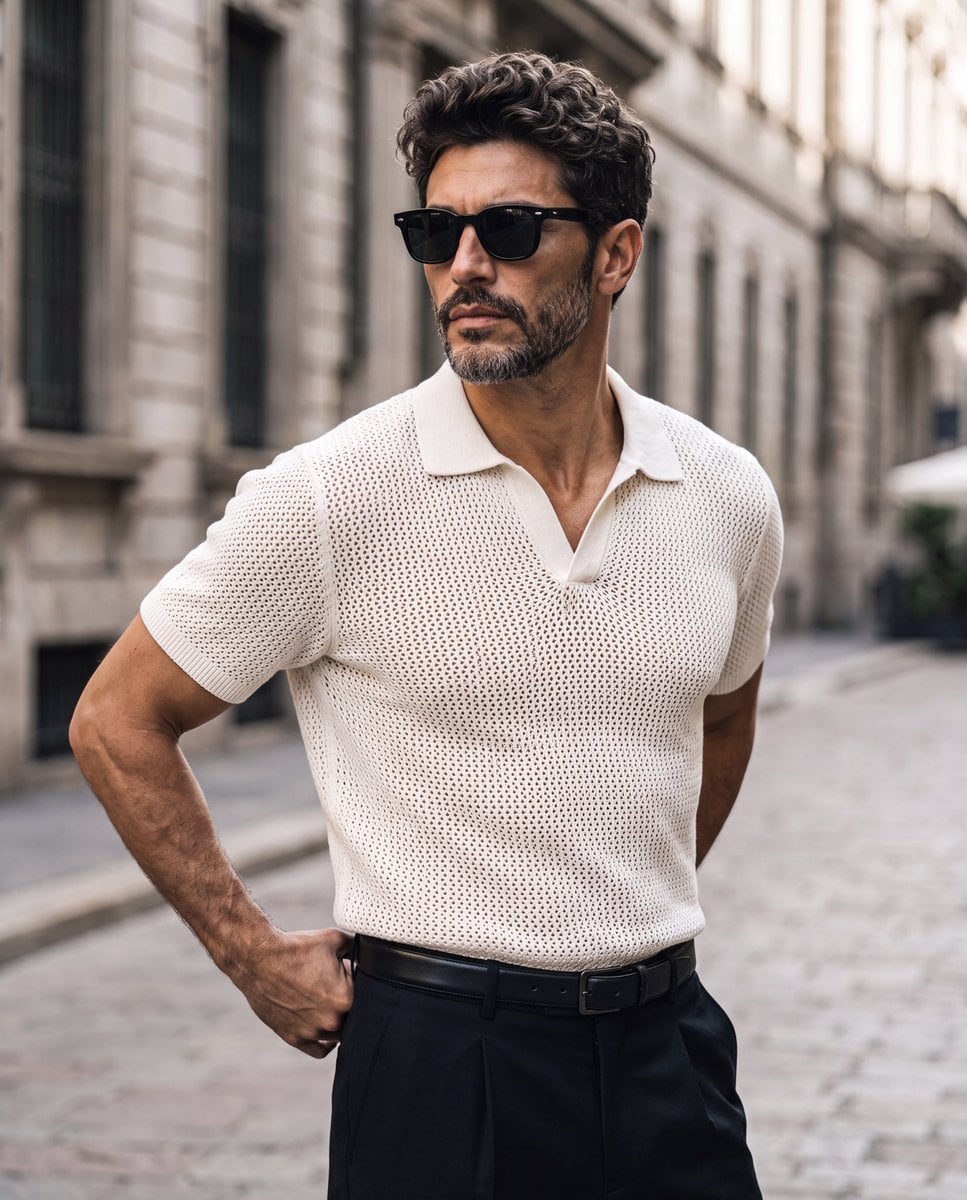 Sophisticated Old-Money European Street Portrait