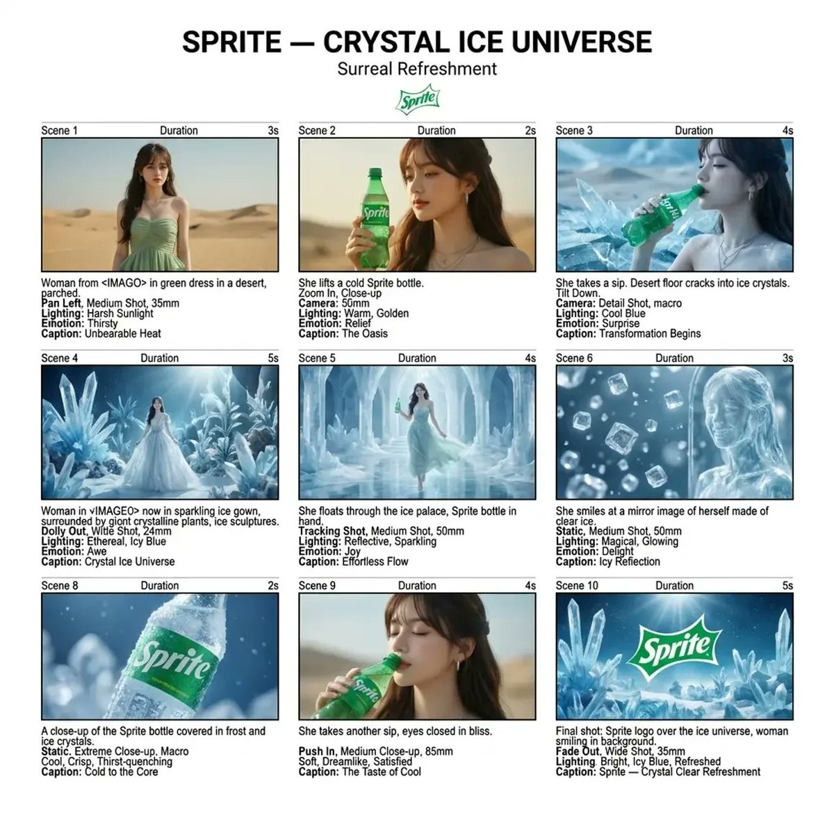 Sprite Crystal Ice Fantasy Commercial