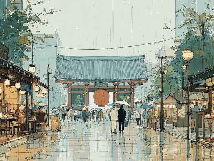 Rainy Nostalgia in Kyoto Streets - alternate