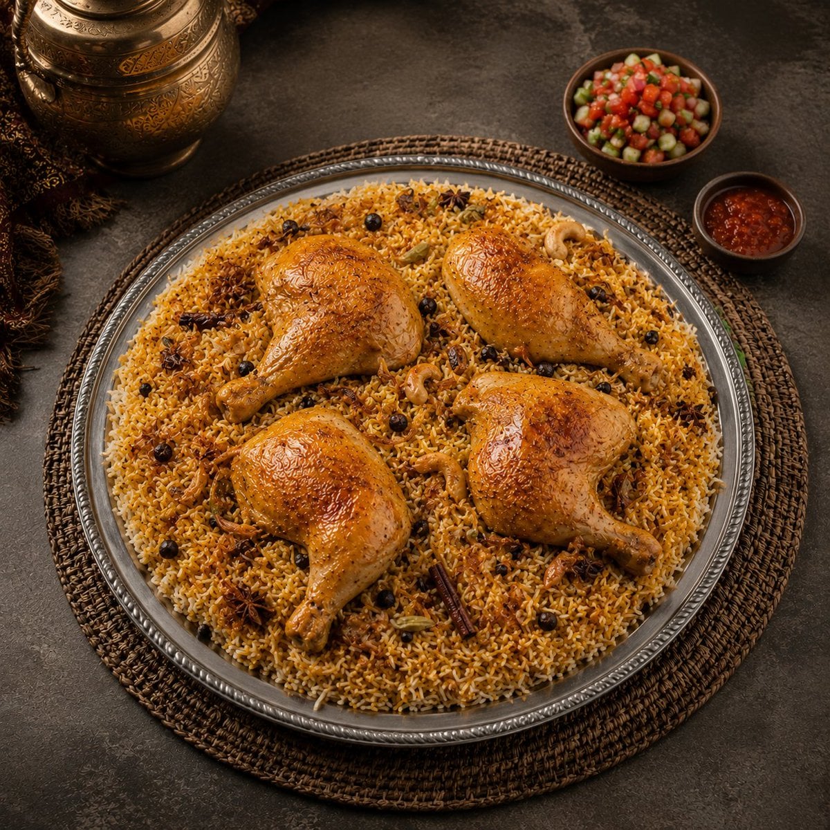 Authentic Saudi Cuisine Professional Editorial Shot - alternate