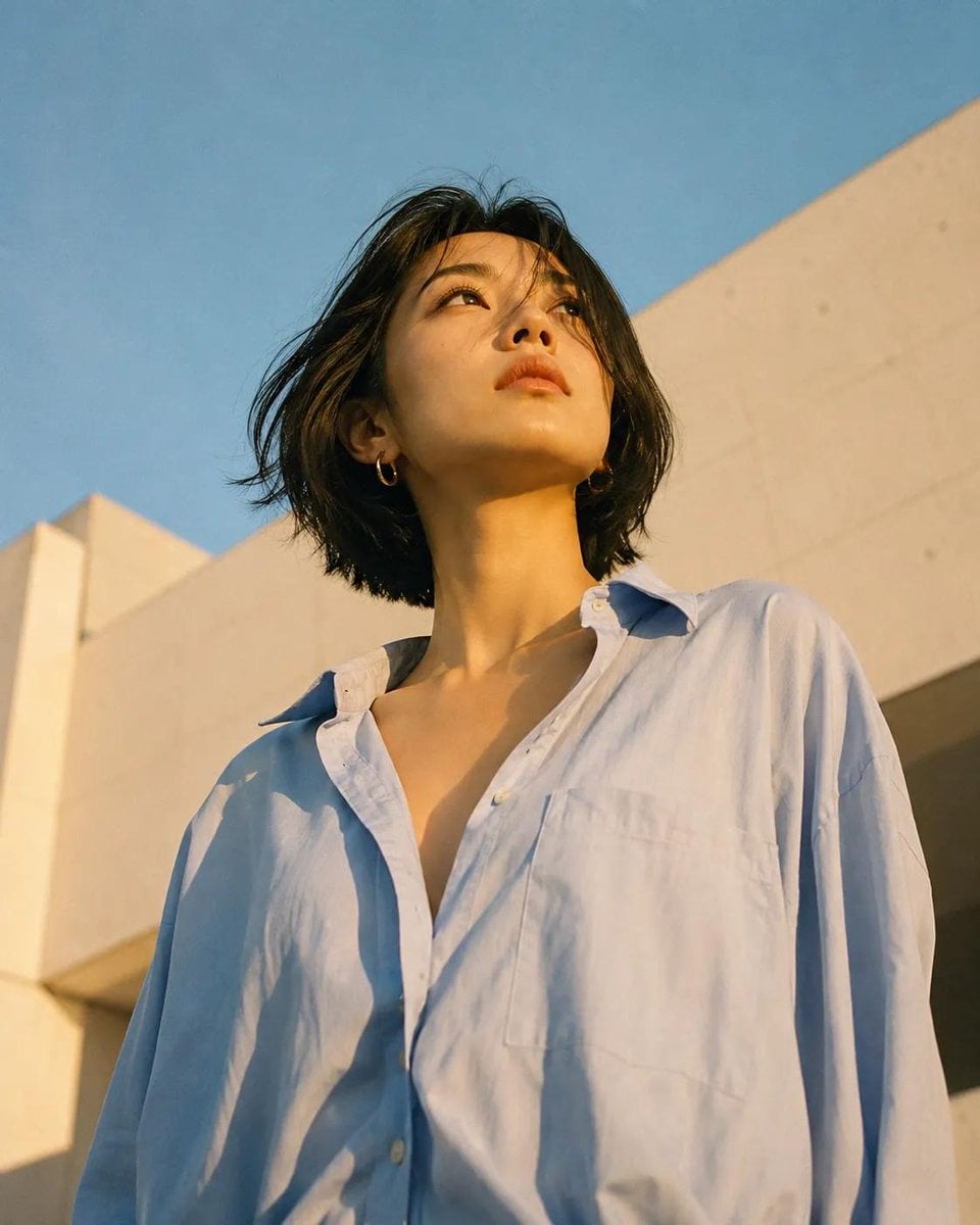 Golden Hour East Asian Fashion Editorial - alternate