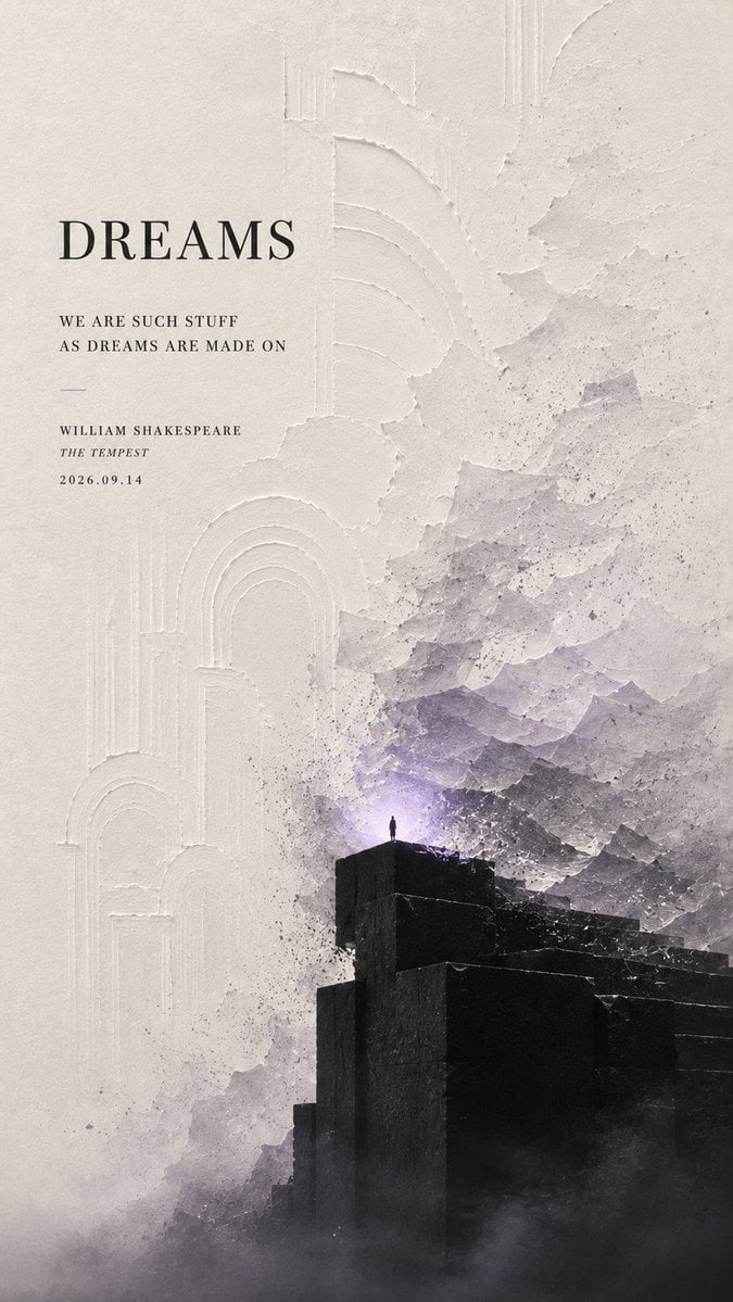 Minimalist Literary Sculptural Poster - alternate