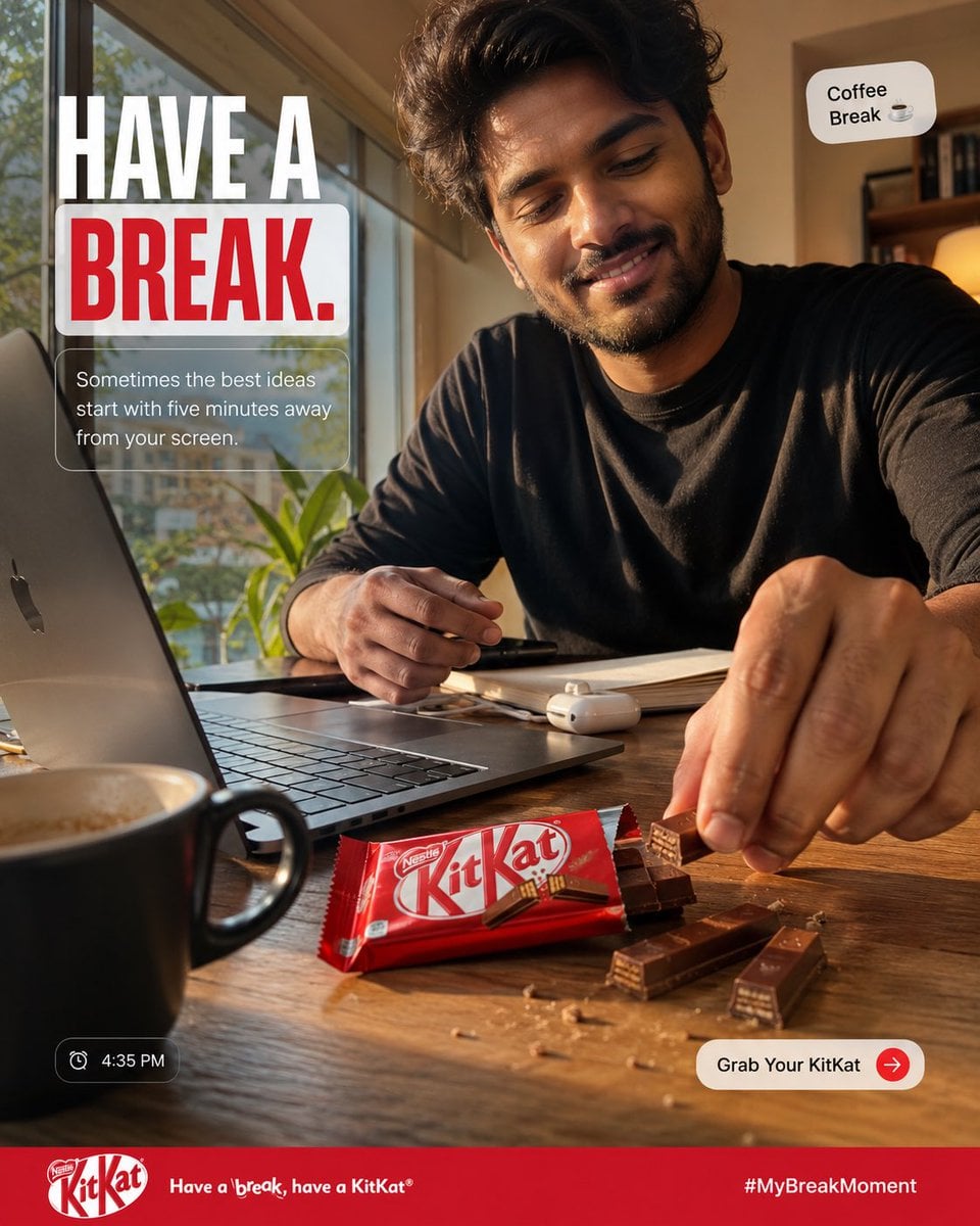 KitKat Lifestyle Home Office Break - alternate