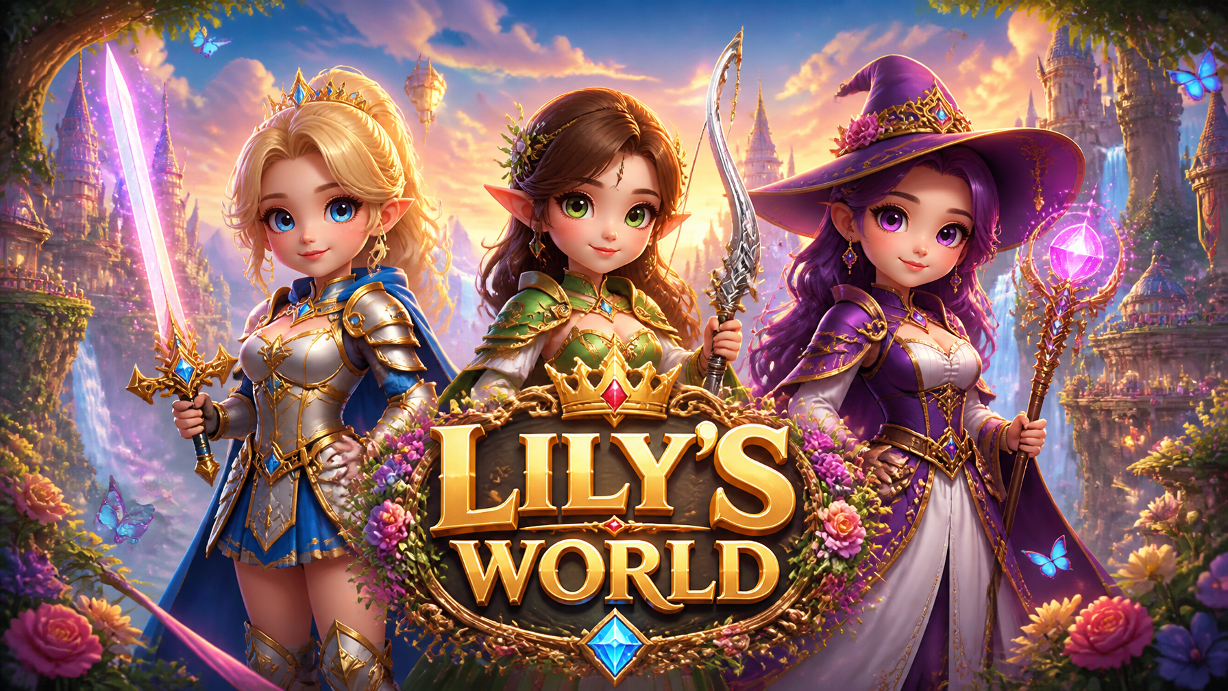 Lily's World: Fantasy Trio Adventure Key Art