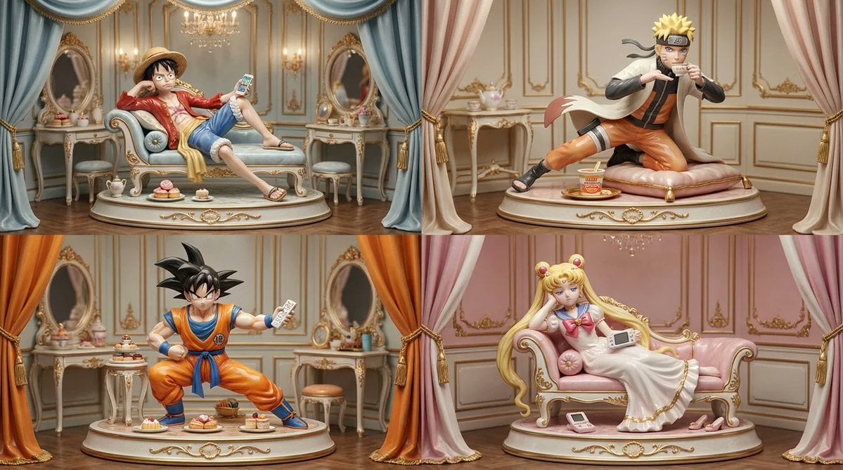 Rococo Porcelain Manga Collectibles Grid