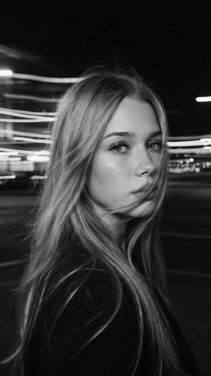 Noir Nocturnal Platinum Blonde Portrait