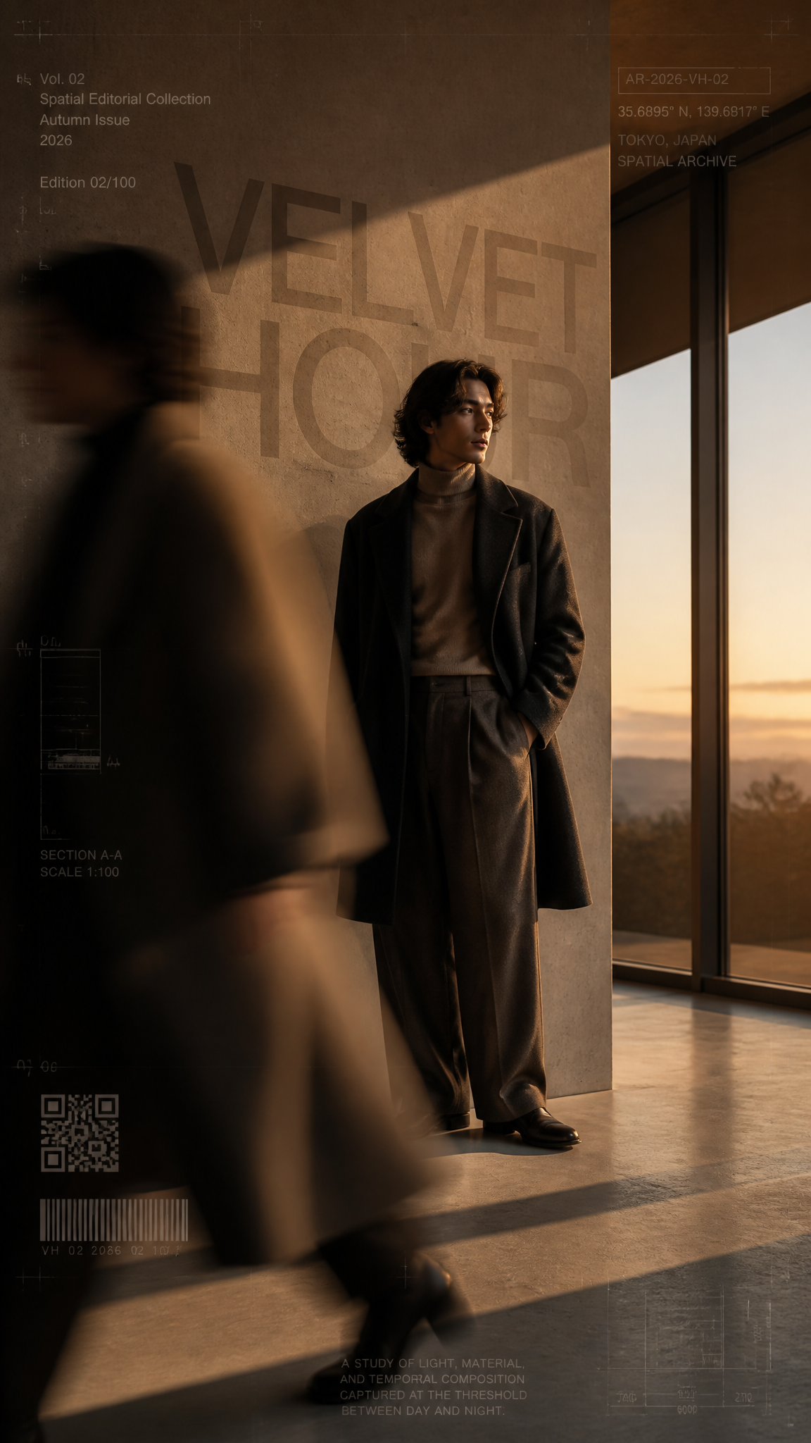 Cinematic Luxury Editorial Poster: Velvet Hour
