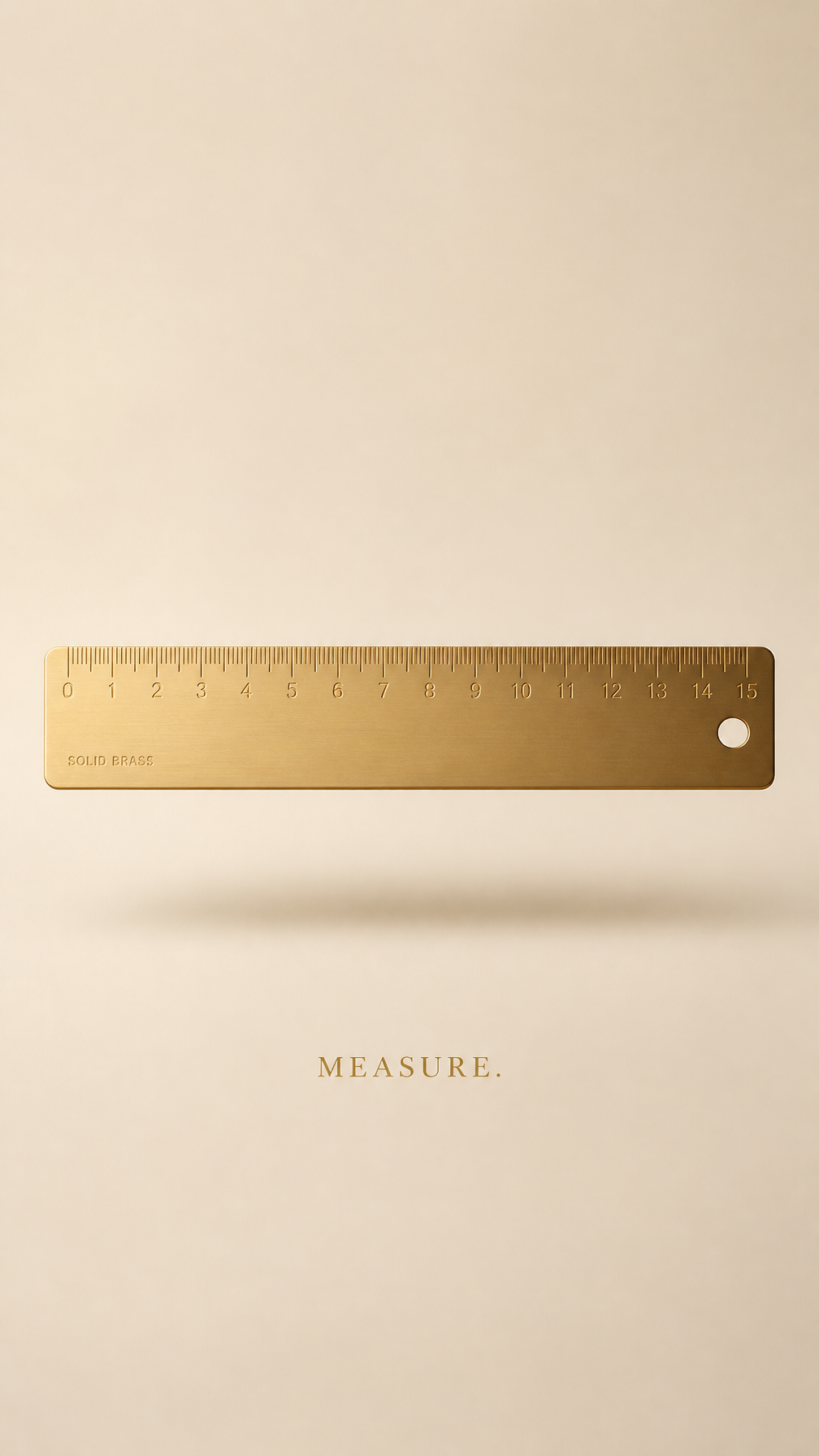 Elegant Brass Ruler Minimalist Campaign