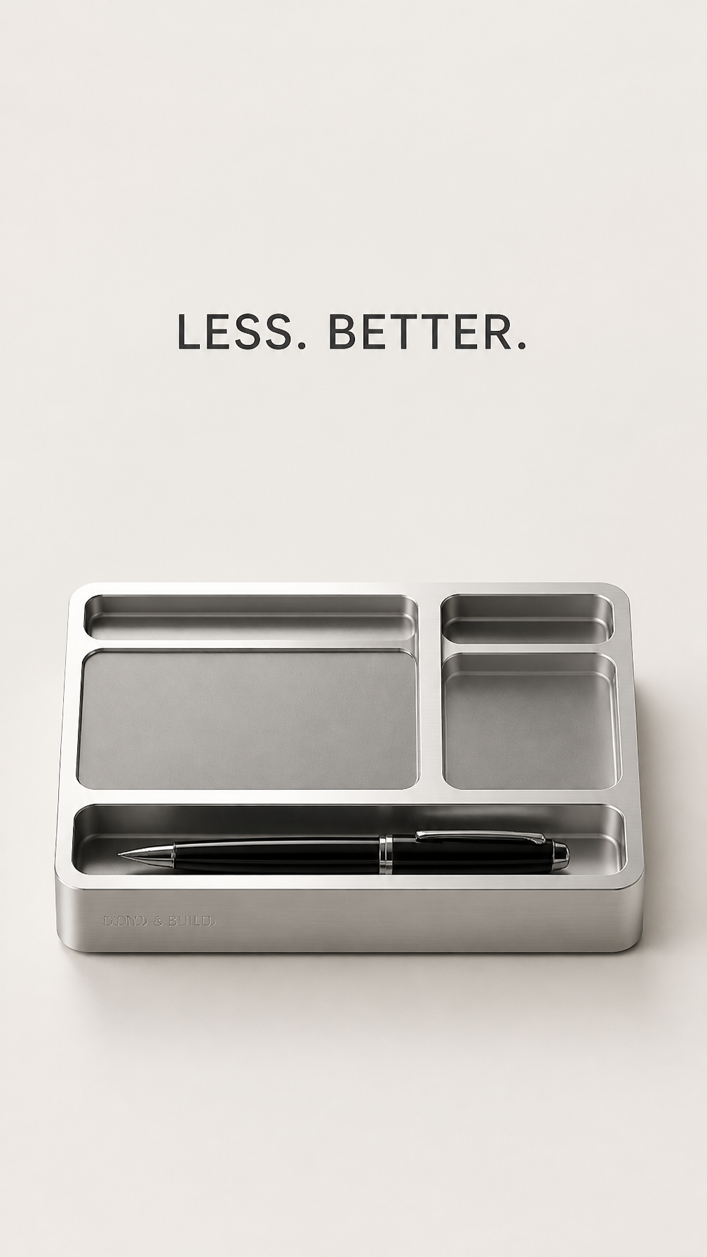 Minimalist Luxury Aluminum Desk Set