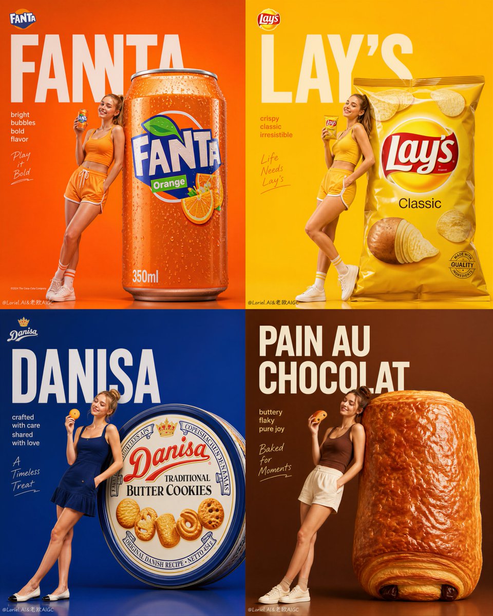 Premium Monumental Product Campaign Quad-Panel Series