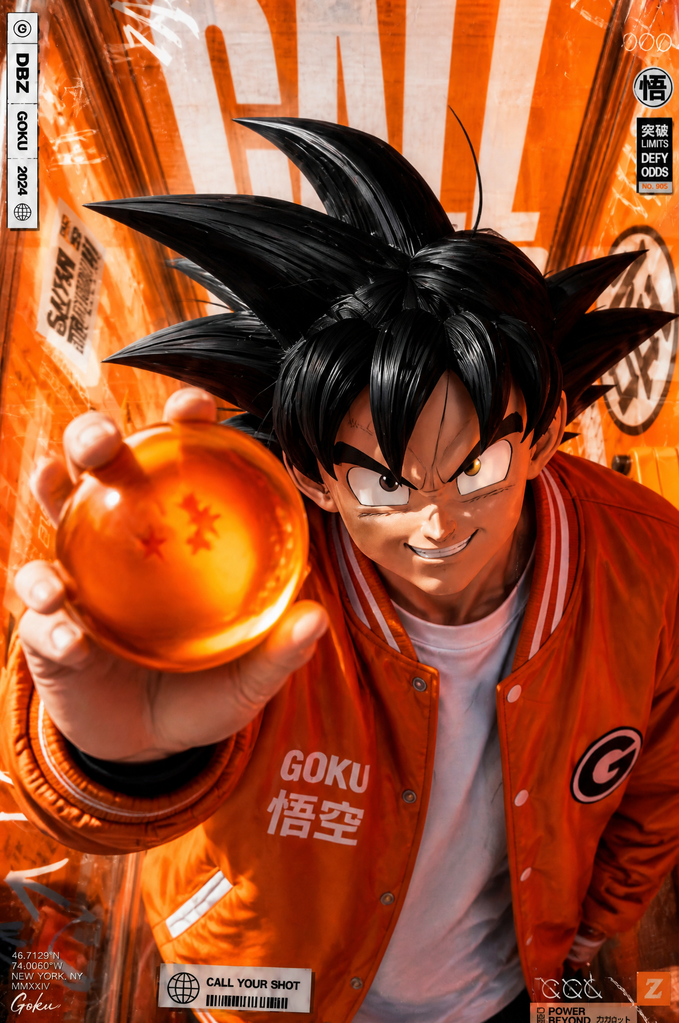 Character Holding 3-Star Dragon Ball Close-Up