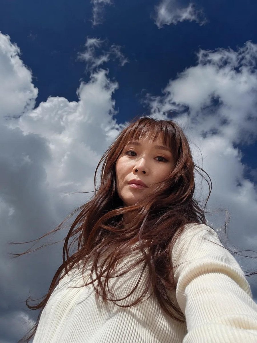 Whimsical Kawaii Sky Portrait - alternate