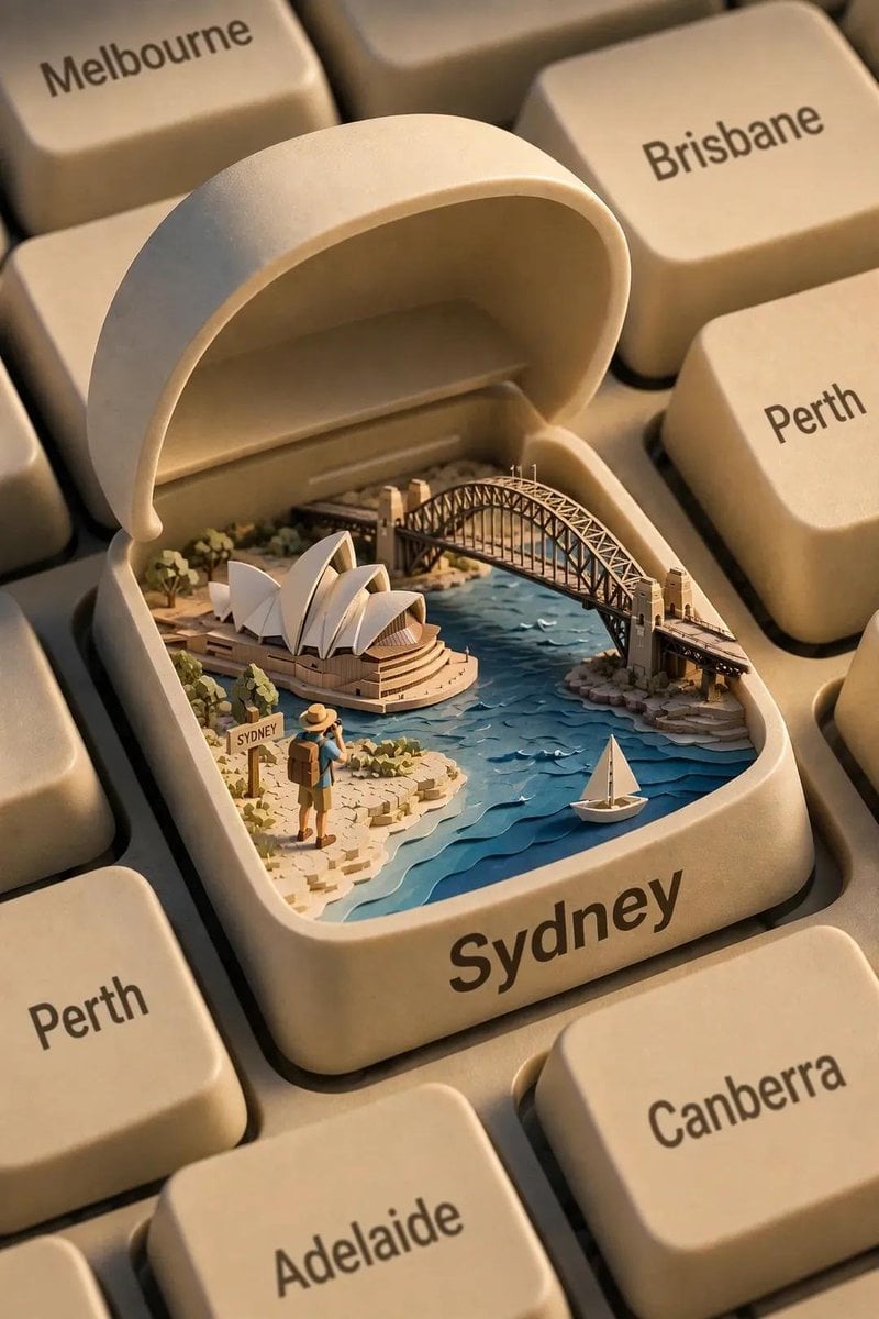 Mechanical Keyboard Travel Diorama - alternate