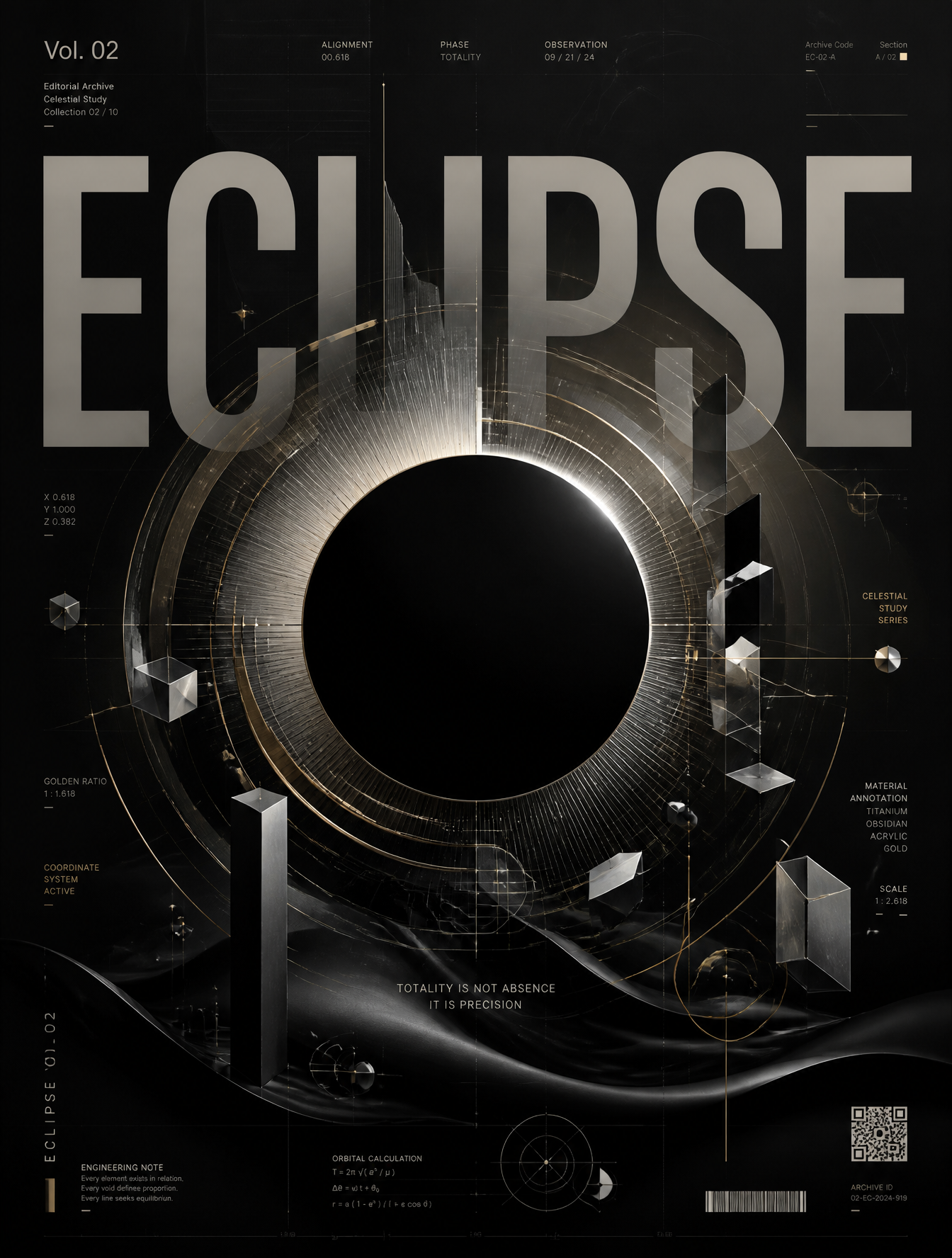 Swiss Minimalist Geometric Eclipse Editorial