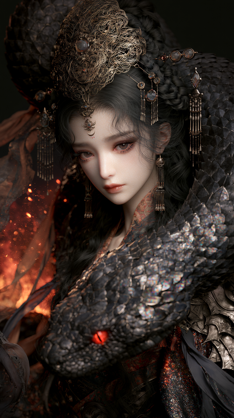 Sovereign Goddess and the Mythical Obsidian Serpent