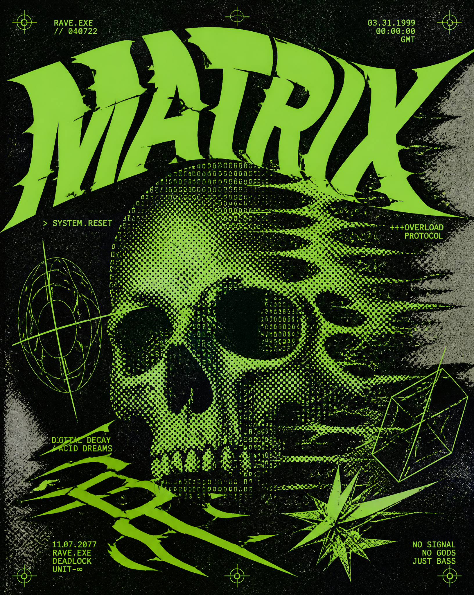 Cyberpunk Acid Zine Poster