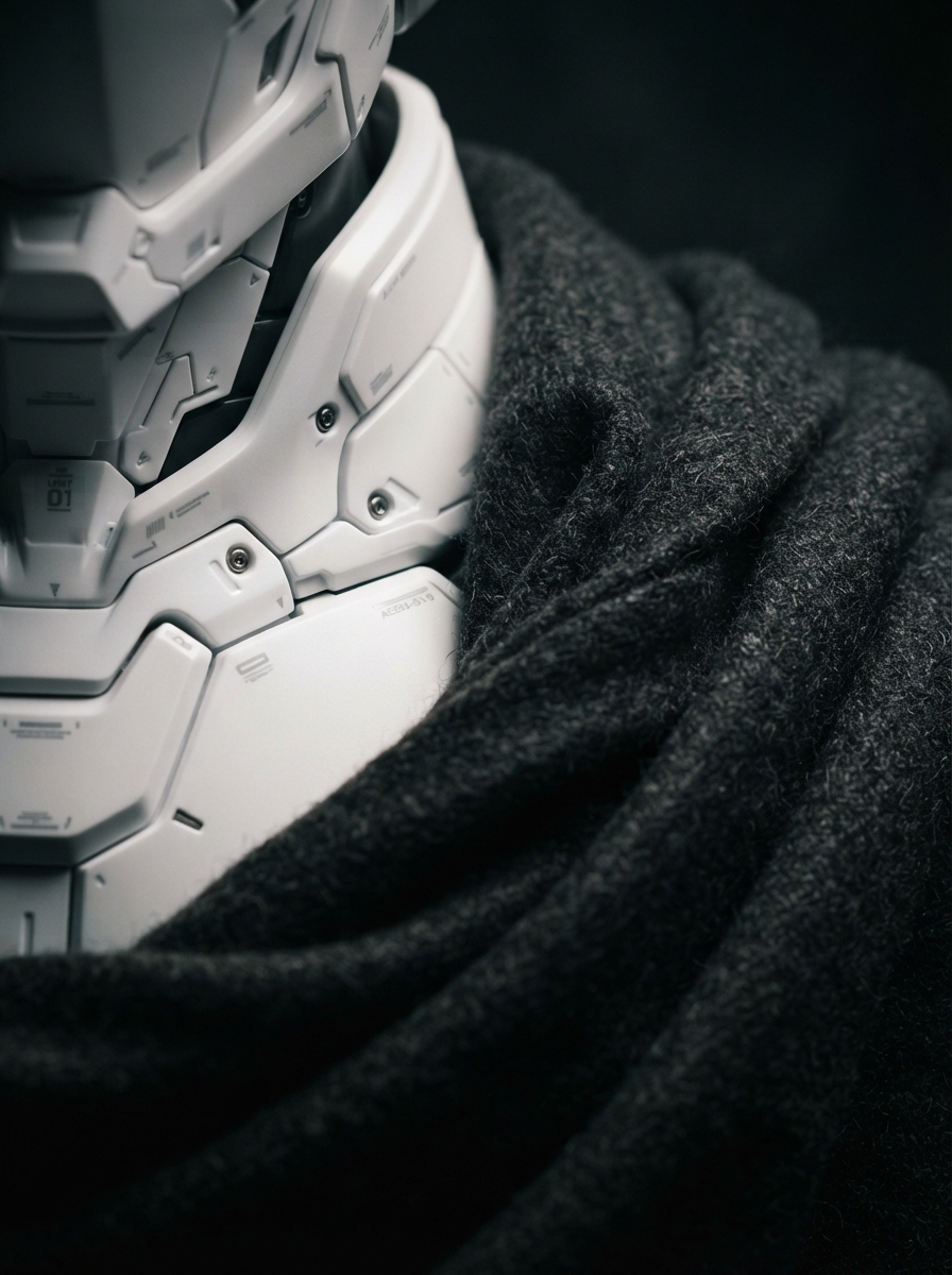 Futuristic Tech-Wool Fusion Macro